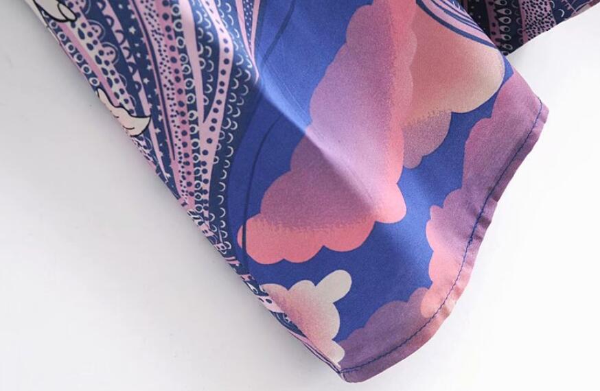 Moonstruck Boho Floral Print Long Sleeve Maxi Dress